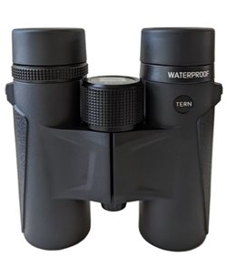 A pair of black binoculars