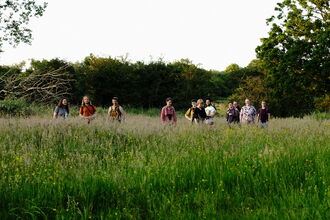 a group of people at NWT Sweet Briar Marshes