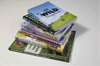 A pile of nature and environment related books