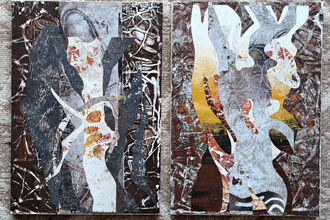 an abstract collage