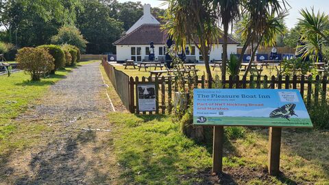 NWT signage at the Pleasure Boat Inn