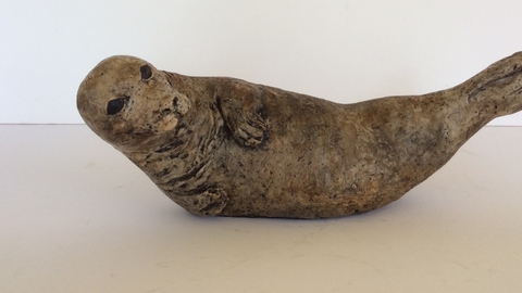 Picture of a cold cast model of a seal