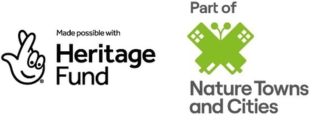 Logo for Heritage Fund - Part of Nature Towns and Cities projects